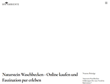 Tablet Screenshot of natursteinwaschbecken.com